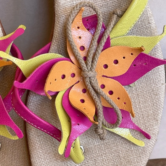 MATERIA PRIMA Goffredo Fanttini Designer Flip Flop Sandals Leather 38.5 Italy!! - Picture 9 of 12